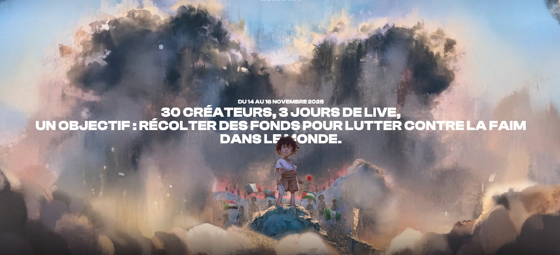 Stream for humanity : les streamers mobilisés contre la faim dans le monde